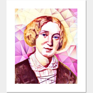 George Eliot Pink Portrait | George Eliot Artwork 12 Posters and Art